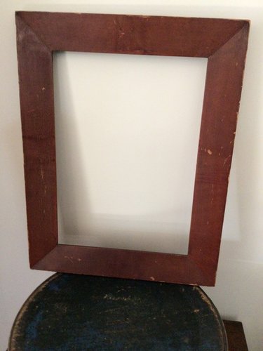 Early 14” x18” American Frame Nice Dry Red Paint