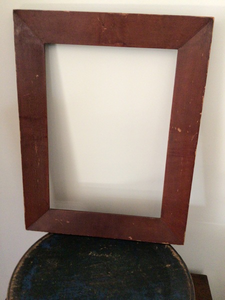 Early 14” x18” American Frame Nice Dry Red Paint