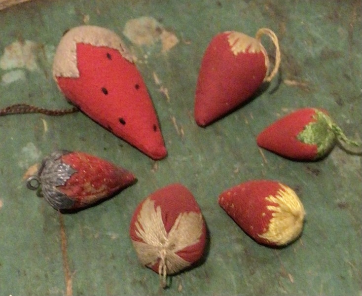 Lot of 5 Sewing Strawberry Emeries