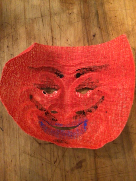 Vintage Halloween devil mask
