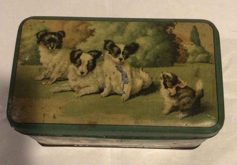 Cute Tin Dog Tin