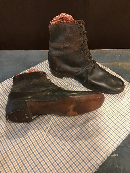 Early leather shoes
