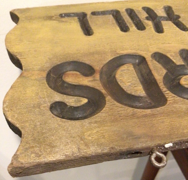 Genuine “ Orchard “ Wood Double Sided Sign