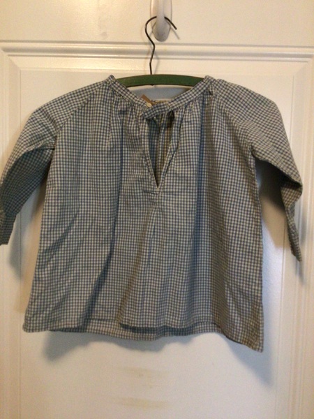 Early Blue check Children’s dress