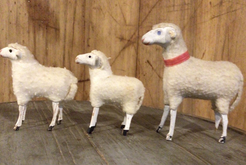 Lot of 3 Putz German Sheep