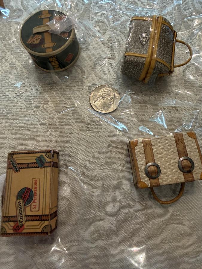 Early Dresden Candy Container Christmas Ornaments