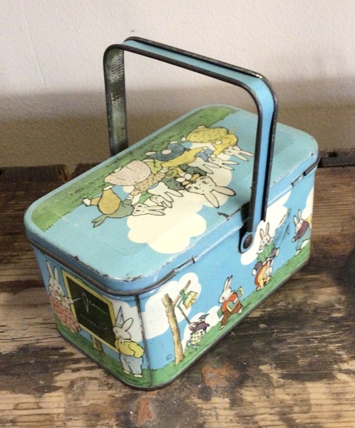 Tin Litho Easter Peter Rabbit Box