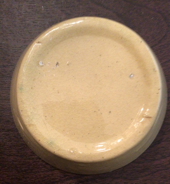 RARE SIZE YELLOW WARE NAPPY