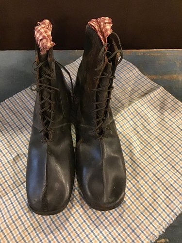 Early leather shoes