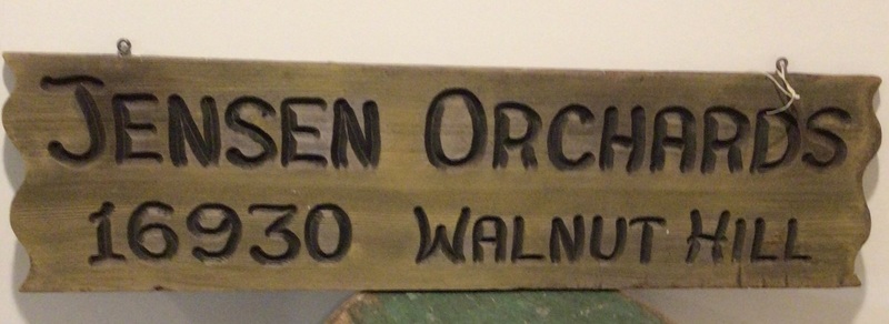Genuine “ Orchard “ Wood Double Sided Sign
