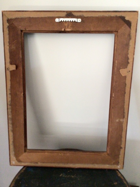 Early 14” x18” American Frame Nice Dry Red Paint