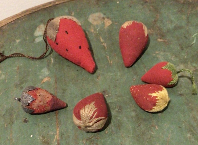 Lot of 5 Sewing Strawberry Emeries