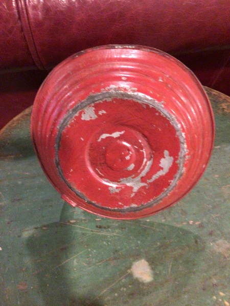 Early chamber-stick in bittersweet paint