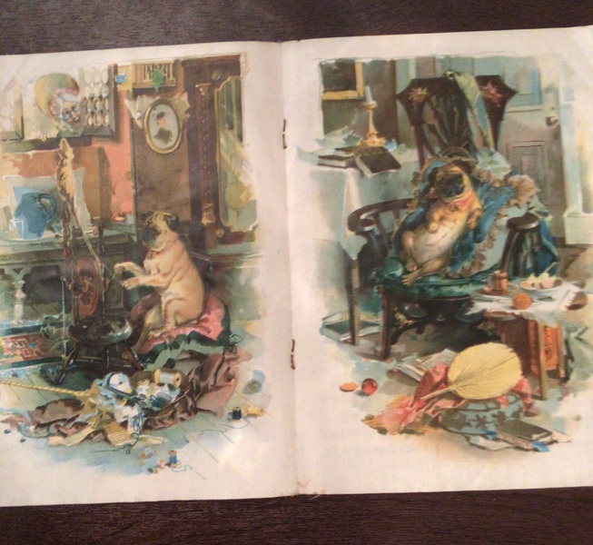 WONDERFUL CLOTH BOOK HAND DATED 1865