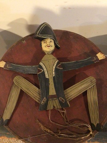HAND PAINTED FOLK ART ARTICULATED SAILOR PUPPET