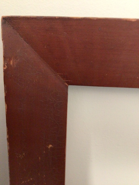 Early 14” x18” American Frame Nice Dry Red Paint