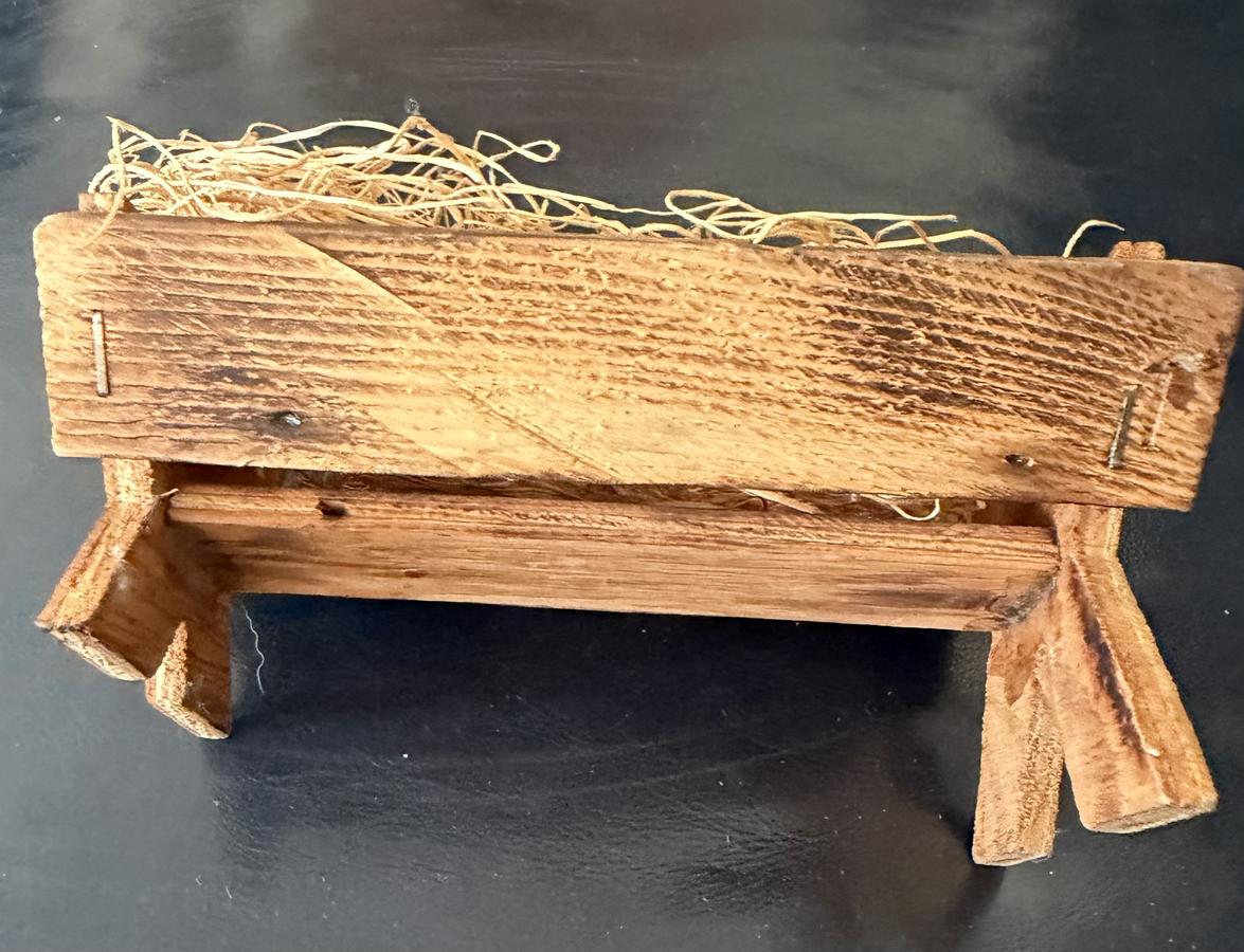 Sweet Nativity Infant in Crib