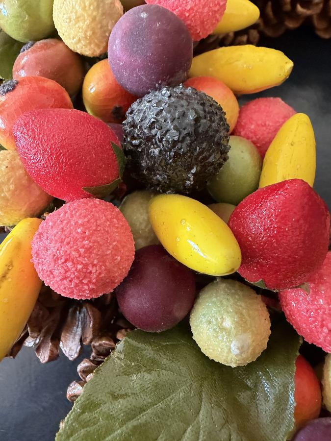 Vintage Fruited Della Robbia Wreath