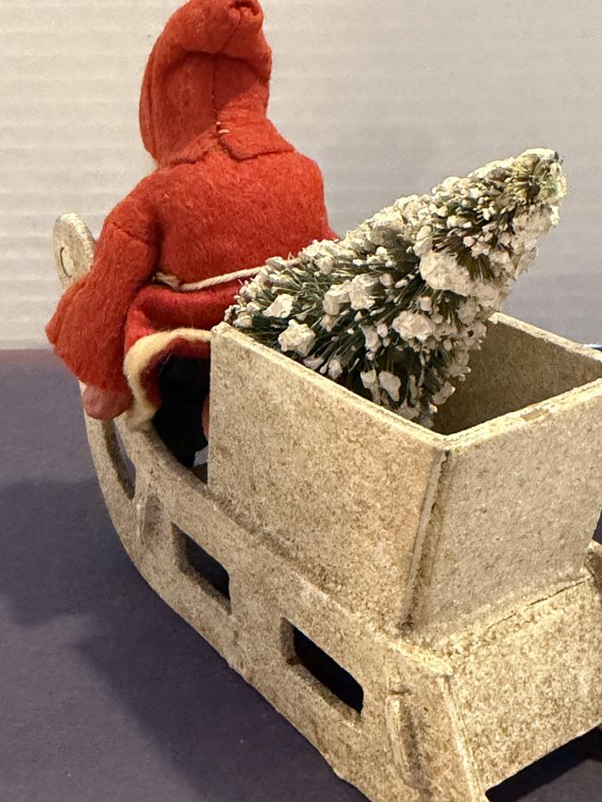 Larger German Santa in Mica Sleigh