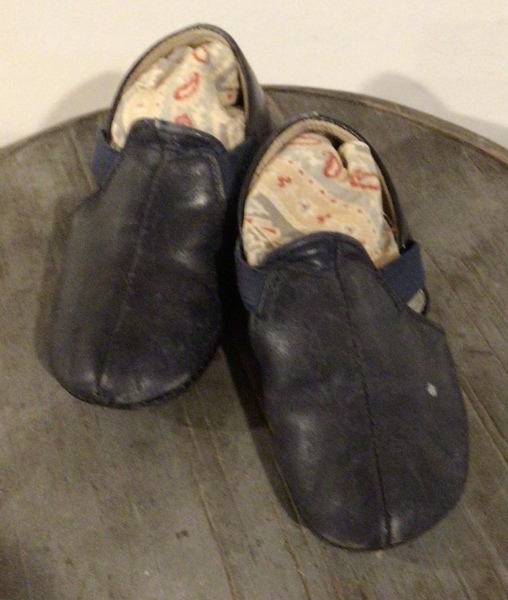 Cute Navy Blue Child’s Slippers