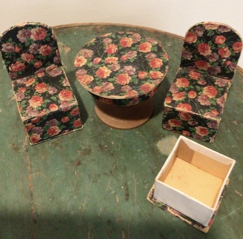 Rare 1930’s Candy Container Miniature Furniture