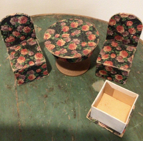 Rare 1930’s Candy Container Miniature Furniture