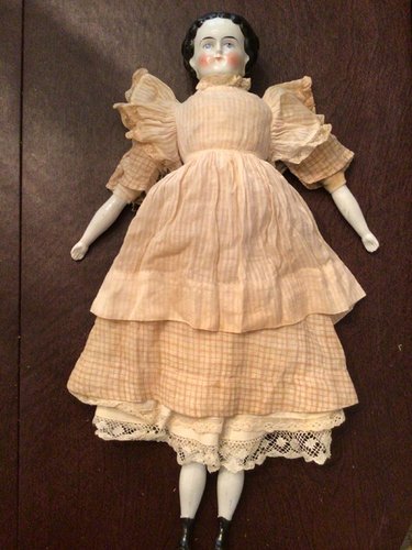 EARLY 19” CHINA HEAD DOLL