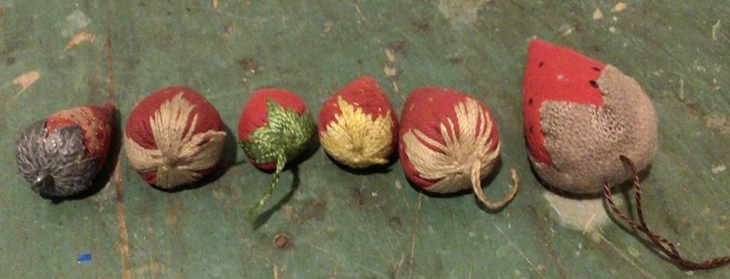 Lot of 5 Sewing Strawberry Emeries