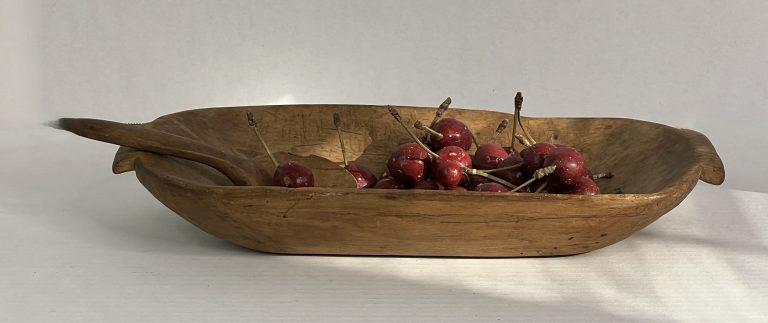 Small, Treen Trencher w/Spoon
