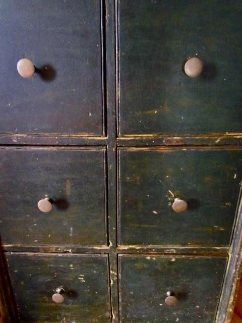 Six Drawer Apothecary, Painted, American