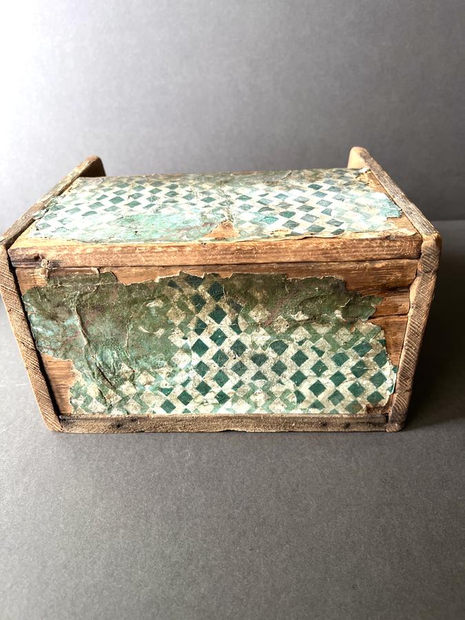Fabulous Wall Papered Wall Box, American