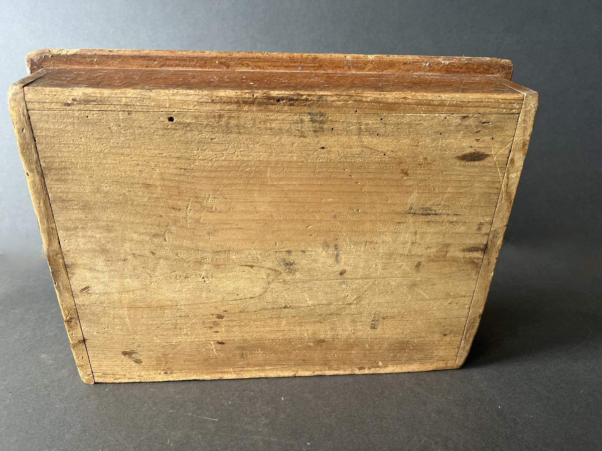 19th. c. Red Painted Table Box