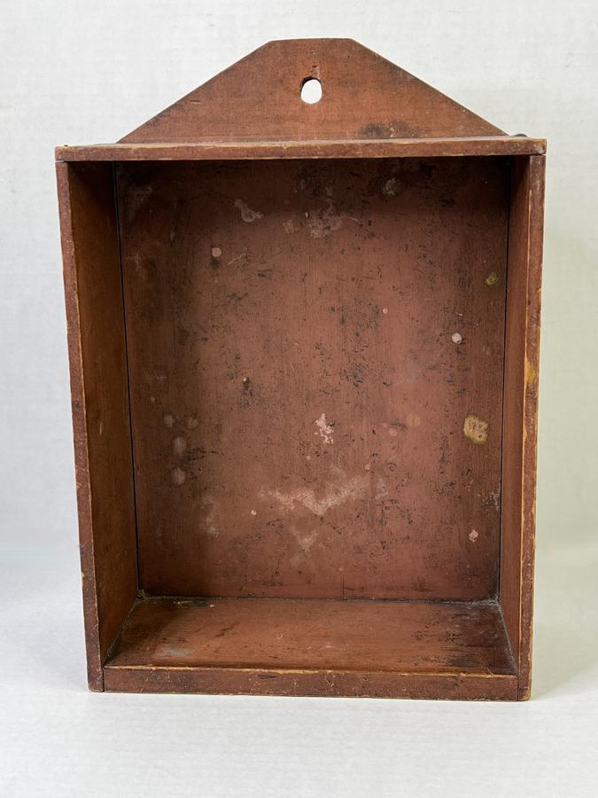 19th. c. Red Painted Display Shelf