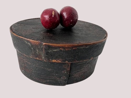 Small Black Painted Pantry Box