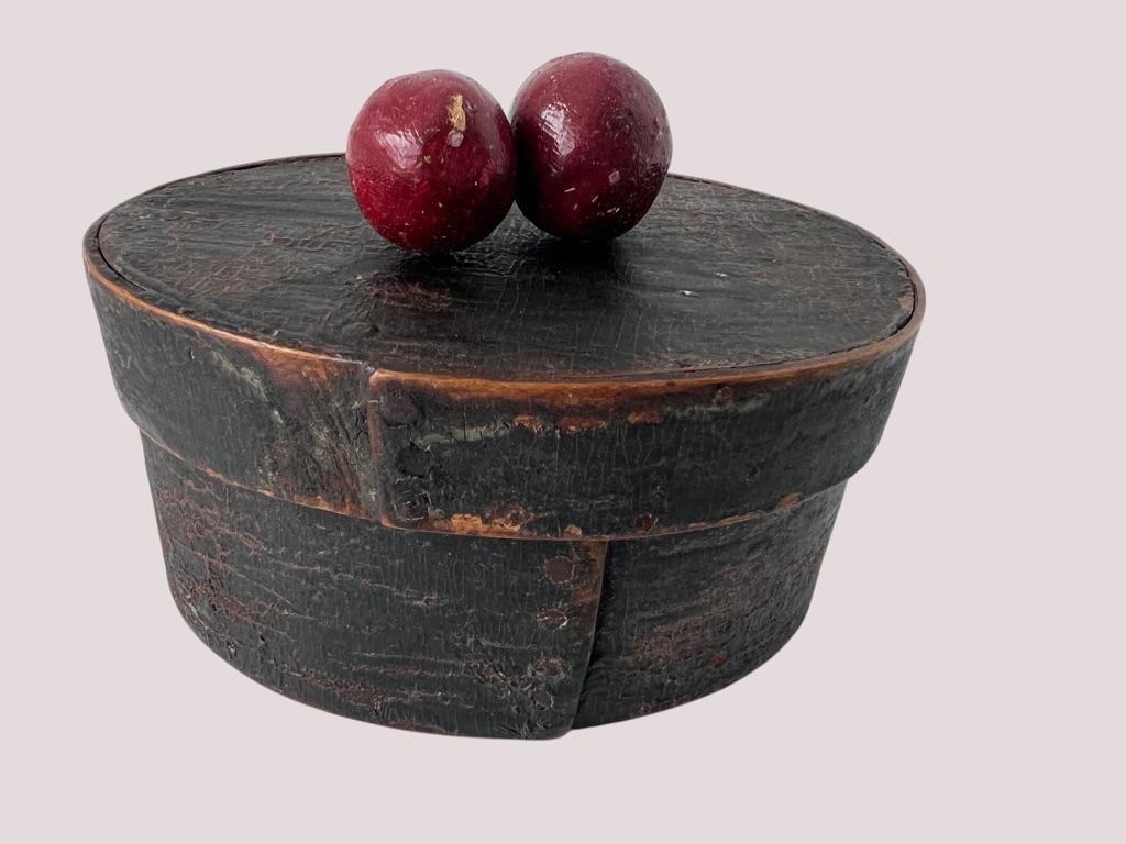 Small Black Painted Pantry Box