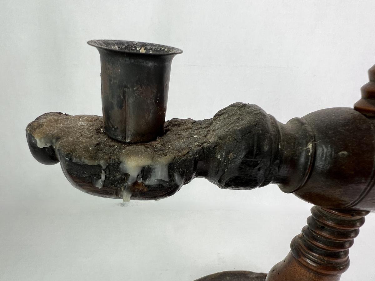18th. century, New England, Two Candle Table Light