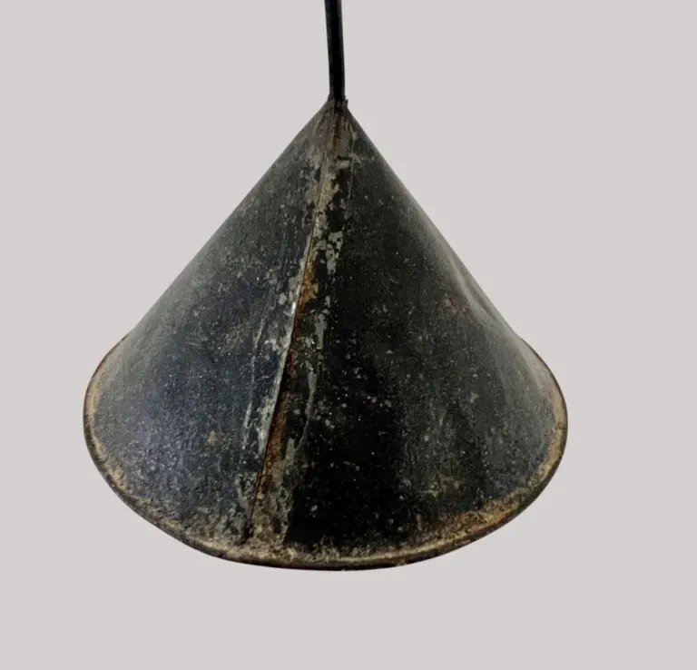 Sand Weighted,19th. C. Adjustable Two Candle Light