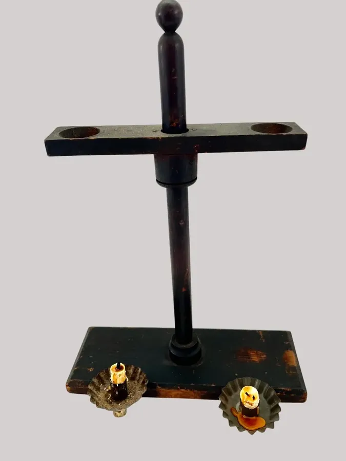 American, 1840's Painted Adjustable Table Light