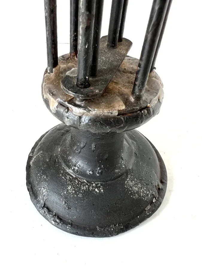 19th. century, Black Painted Cage Light