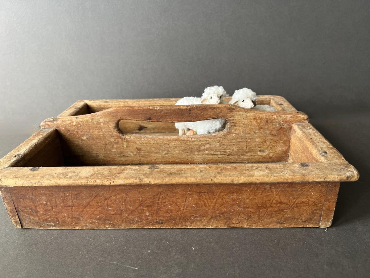 19th. c. Red Painted Table Box