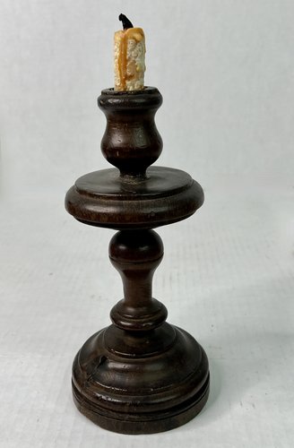 18th. century Wooden Table, Candle Holder