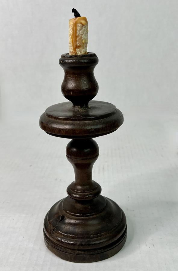 18th. century Wooden Table, Candle Holder