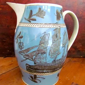Large, Nautical Liverpool Jug/Pitcher