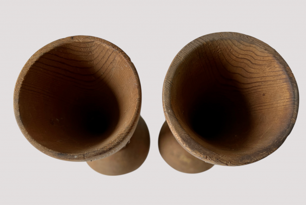 Pair of 19th. century Treen Cups