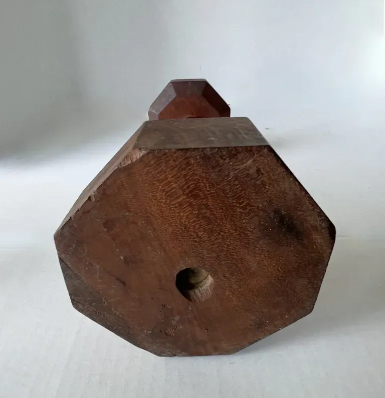 American, Wooden Betty Lamp Tidy