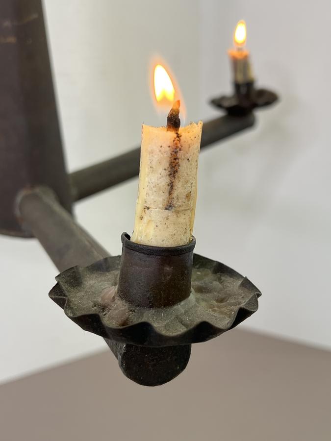Small, Tin, 3 Candle Light Chandelier