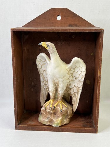 19th. c. Red Painted Display Shelf