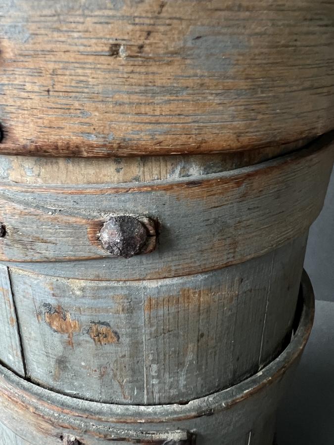 American, Painted Table Top Butter Churn