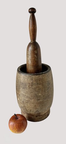 Putty Painted Mortar/Pestle