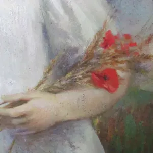 Portrait, Young Girl in a Garden/Thirkell Pearce